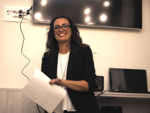 alegr&iacute;a tras finalizar el "discurso"
